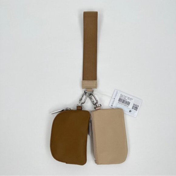 RARE! NWT Lululemon Dual Pouch Wristlet *Unisex - Allspice/Trench - Picture 2 of 11